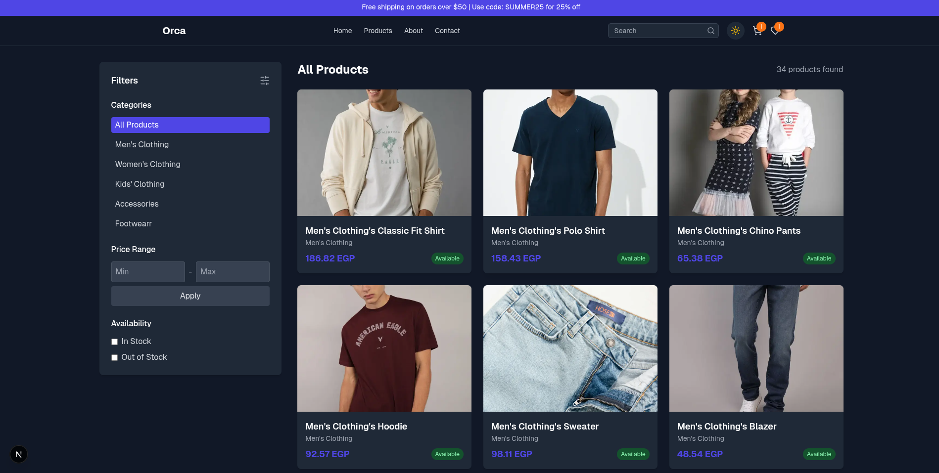 Premium Clothing Brand E-commerce Website